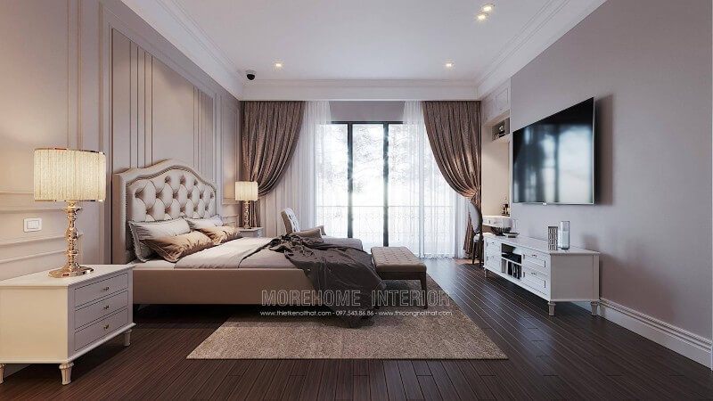 Kệ tivi gỗ hiện đại đẹp cho không gian nội thất phòng ngủ